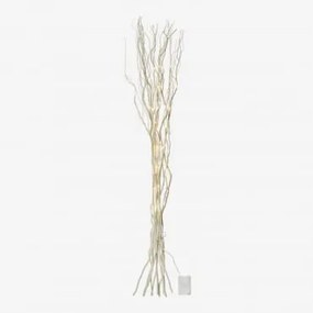 Rami di bambù con luci LED Baze Grigio Argento - Sklum