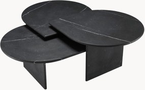 Set di 3 tavolini da salotto in marmo Napoli