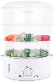 Vaporiera elettrica H.Koenig 3 cestelli