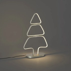 Lampada da tavolo natalizia albero di Natale in acciaio con LED - Arbre