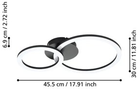 Eglo 31772 - Plafoniera LED dimmerabile PARRAPOS-Z LED/15W/230V