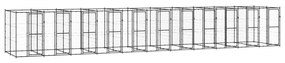 Gabbia Per Cani Da Esterno İn Acciaio 26,62 M² /