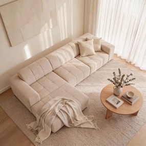 Divano angolare beige (angolo sinistro) Chicago - Cosmopolitan Design