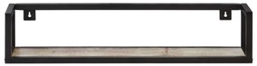 Mensole a muro 2 pz 80 cm in legno massello di recupero