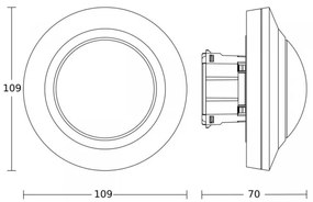 Steinel 086893 - Sensore di movimento MD IR 4360-8 bianco