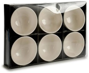 Set di Ciotole Porcellana Bianco (150 ml) (6 Pezzi) (11 x 5,5 x 11 cm)