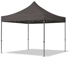 TOOLPORT 3x3m gazebo pieghevole, PREMIUM acciaio, grigio scuro - (600021)