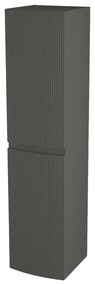 Armadietto bagno a terra Vague BADEN HAUS 2 ante P 38 x L 40 x H 170 cm grigio talpa opaco