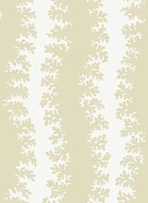 Josephine Munsey Carta da parati Elkhorn Stripe - Maitland Green/ Ceiling White