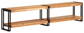 Mobile Porta Tv 180x30x40 Cm İn Legno Massello Di Acacia /