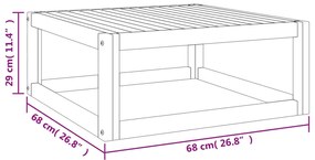 Set Salotto Giardino 7pz Cuscini Grigio Chiaro Legno Massello