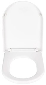 Sedile per wc bianco con chiusura facilitata , 47 x 35,5 cm Calla - Wenko