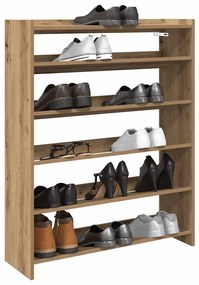 Scarpiera Rovere Artigianale 80x25x100 Cm İn Legno Multistrato /