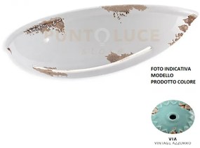 Applique e14 vintage vintage azzurro c304/14via