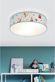 Eglo 97575 - Plafoniera per bambini RUFFO 2xE27/40W/230V