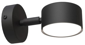 Applique Minimal Hermes Acciaio Nero 1 Luce Gx53 Ip20