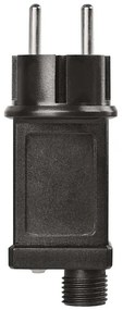 Alimentatore per catene luminose natalizie 230V, IP44 — sicuro e resistente alle intemperie