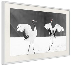 Poster  Bird Date  Cornice Quadri Cornice d'oro, Larghezza x Altezza Home decor 90x60