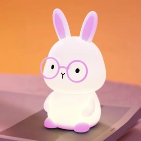 Lampada LED RGBW dimmerabile per bambini FLORKA LED/1W/5V USB 1200mAh rosa