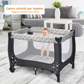 COSTWAY Lettino Gonfiabile per Bambini, Set Materasso ad Aria con Pompa  Elettrica, Design 2 in 1