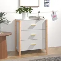 Credenza Bianca 62x38x70 cm in Legno Multistrato 345672