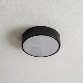 TEMAR LIGHTING Plafoniera Cleo 300, IP54, Ø 30 cm nero
