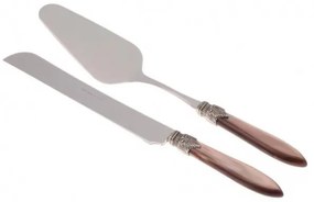 Posate Laura Set 2 Pz Pala e Coltello Torta - Manico Perlato Rivadossi