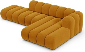 Divano angolare giallo ad angolo destro Lupine - Micadoni Home