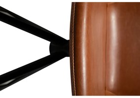Sedia da bar in similpelle marrone cognac DAN-FORM Danimarca , altezza 87 cm Gaia - DAN-FORM Denmark