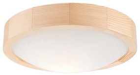 Plafoniera NATURAL SLIM 1xE27/60W/230V ø 27 cm pino