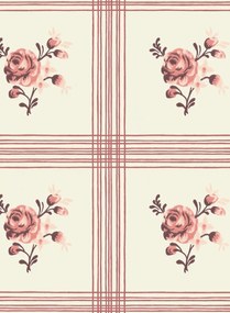 Långelid / von Brömssen Tapete Rose - Faded Red
