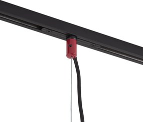 Lampada a sospensione di design rossa per sistema a binario monofase - Slimline Sara