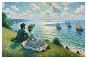 Quadro su tela – Vista romantica sul mare