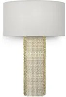 Applique Contemporanea Impressive Metallo Oro 1 Luce Diffusore Tessuto Bianco