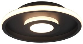 Metallo nero opaco Apparecchio da soffitto a LED ø 30 cm Ascari - Trio