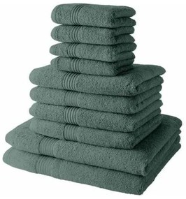 Set di asciugamani TODAY Verde 10 Pezzi