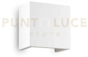 Flash applique a parete in gesso bianco verniciabile piccolo 1 luce...