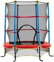 Trampolino Tappeto Elastico 165x162 cm per Bambini in Acciaio Tappeto in Poliestere