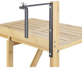 WENKO 69806800 - Tavolo WAIKIKI 64x65 cm bianco/marrone