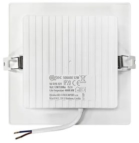 Lampada LED da incasso SQUARE LED/12W/230V 4000K 17x17 cm bianco