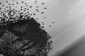 Stampa su tela – Volto astratto in forma di albero