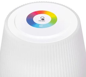 Aigostar - LED RGBW da esterno dimmerabile rechargeable lampada 4W/5V 3600mAh bianco IP54