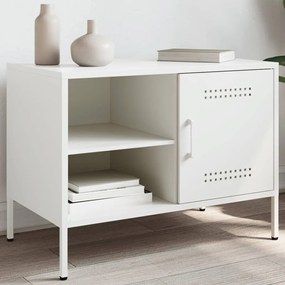 Mobile Tv Bianco 68x39x50,5 Cm İn Acciaio /
