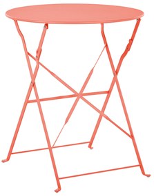 Set da balcone acciaio rosso corallo FIORI Beliani