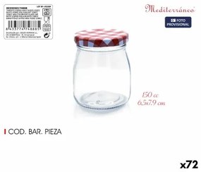 Barattolo Mediterraneo Vetro 150 ml (72 Unità)