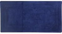 Tappeto bagno 60x110 cm cotone blu