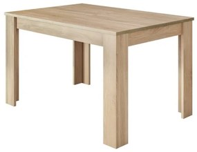 Tavolo allungabile da pranzo rettangolare in legno 140-190x90 cm Kendra Rovere