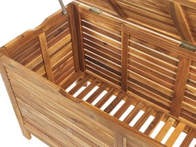 Cesta da giardino legno acacia chiaro 130 x 64 cm RIVIERA Beliani