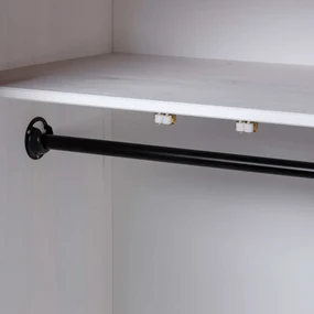 Armadio bianco 80x50x171,5 cm legno massello pino panama range