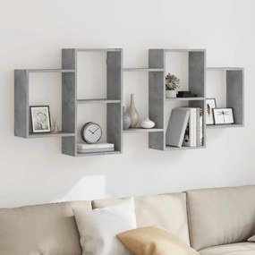Scaffale A Muro Grigio Cemento 159x18x65 Cm İn Truciolato /